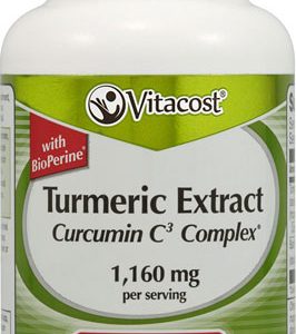 Vitacost Turmeric Extract Curcumin C3 Complex with Bioperine    1160 mg per serving   60 Capsules