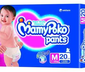 MAMY POKO PANTS DIAPER (MEDIUM)-20 diapers -Unicharm India