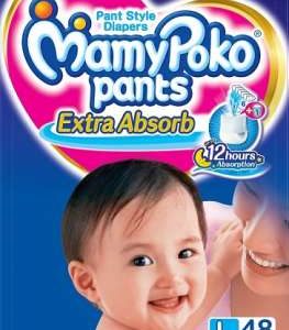 MAMY POKO PANTS DIAPER (LARGE)-48 diapers -Unicharm India
