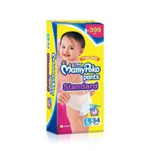 MAMY POKO PANTS DIAPER (LARGE)-34 diapers -Unicharm India