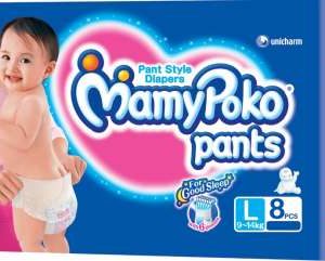 MAMY POKO PANTS DIAPER (LARGE)-8 diapers -Unicharm India