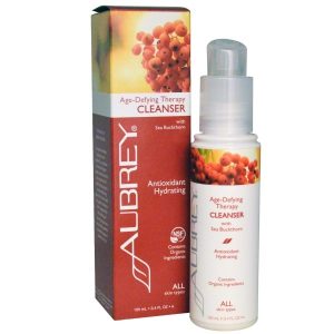 Aubrey Organics AgeDefying Therapy Cleanser All Skin Types 3.4 fl oz (100 ml)