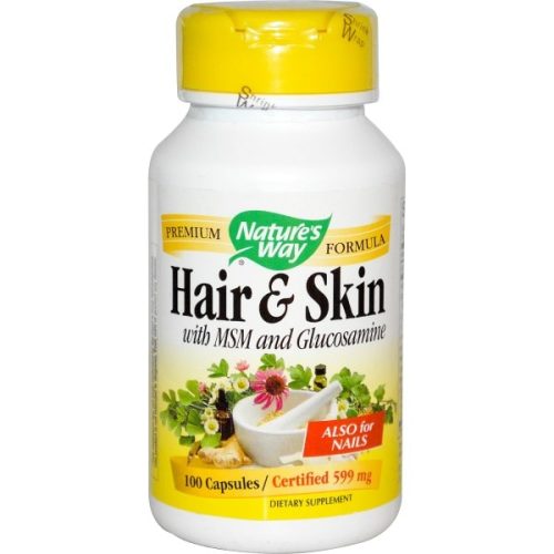 Natures Way Hair & Skin With MSM and Glucosamine 100 Capsules 1