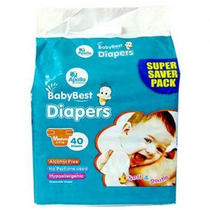 BabyBest Diapers Medium 40's