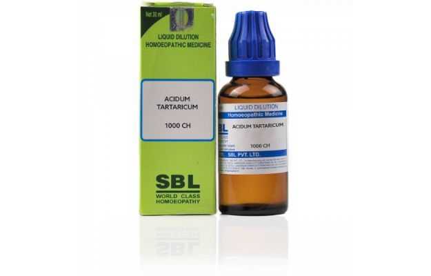 SBL Acidum Tartaricum Dilution 1000 CH