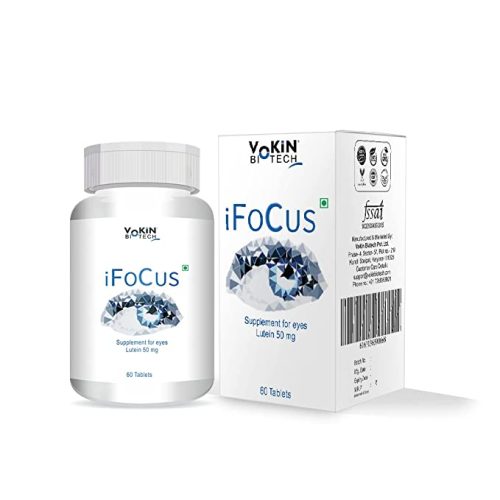 Vokin Biotech iFocus | Natural Eye Care Supplement & Vision Support | Combination of Lutein, Vitamin A, Vitamin E, Vitamin B2-60 Vegetarian Tablets 1