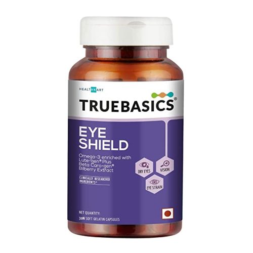 TrueBasics Eye Shield with Lutein, Zeaxanthin & Omega-3 for dry eyes, 30 capsules 1