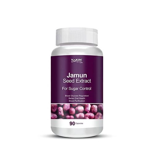 Vokin Biotech Jamun Seed Extract Supports Sugar Control, Acts as Blood Purifier 90 Capsules 1