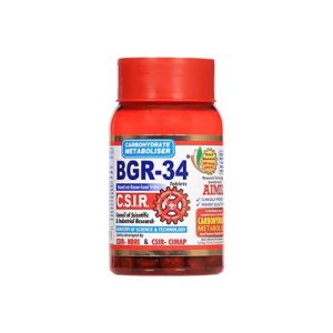 AIMIL BGR-34 Herbal Tablets (Pack of 100 Tablets)
