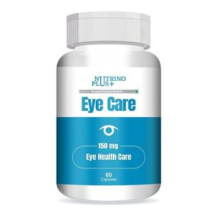 NutrinoPlus Eye Care Vision capsules 150mg Supplement to Improve Vision, Blue Light & Digital Guard (Lutein, Zeaxanthin) - 60 Vegetarian Capsules (60)