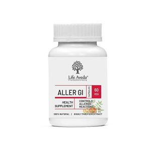 Life Aveda Aller Gi| Allergy Medicine| Ayurvedic medicine for Running Nose, Watery Eyes| Immunity Booster| Respiratory Disorder & Congestion-60 Capsules