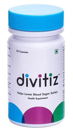 DIVITIZ- World’s First Proprietary Vitamin Supplement Which Lowers Blood Sugar Safely-Diabetes Medicine – Blood Sugar Control Tablets – Diabetes Tablets 1