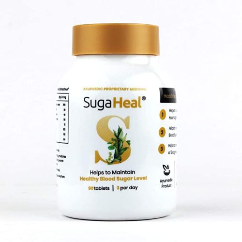SugaHeal (90 tablets) – Diabetic Care | Ayurvedic product | helps maintain healthy blood sugar level and HbA1c (Expiry – October 2024) 1