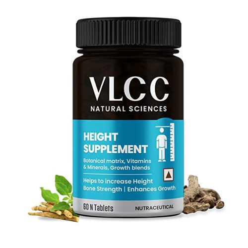 VLCC Natural Sciences Height Supplement With Botanical Matrix, Vitamins and Minerals & Growth Blend Helps to Increase Height, Bone Strenght & Enhance Growth 60 Tablets (Pack of 1) 1