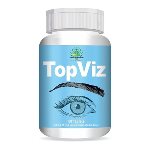Healthy Nutrition Topviz (50 mg) Eye Vitamin to Blue light & Digital Gaurd|Lutein and Zeaxanthin Eye Supplements for Complete Eye Care| Improve Night Vision – 60 Vegetarian Tablets 1