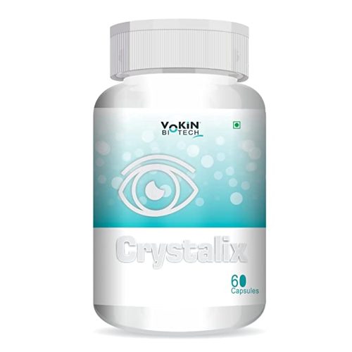 Vokin Biotech Crystalix Complete Eye Health Formula To Maintain Healthy Eyes and Good Vision (60 Capsules) 1