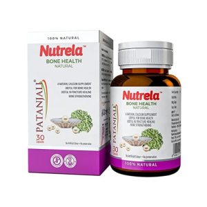 Nutrela Bone Health Natural Calcium for Supplement for Women | Ayurvedic Calcium for Men | For bone Health | Joint Health | 30 Capsules