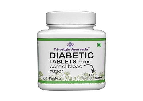 Tri-Origin Ayurveda Diabetic Tablets, Supports Sugar Control for Diabetes, 60 TABS 1