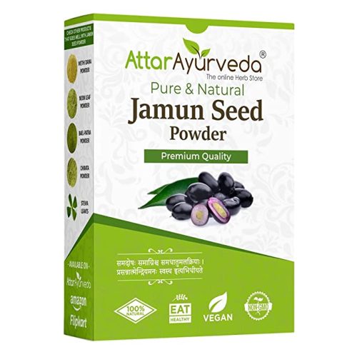 Attar Ayurveda Jamun Seed Powder for Diabetes – 250 g 1