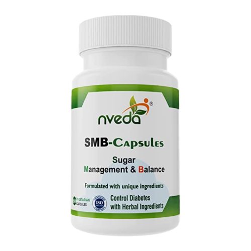 Nveda SMB Capsules for Sugar Management & Balance (60 capsules) Ayurvedic Formulation with Jamuna, Haridra, Karela, Gudmaar Etc