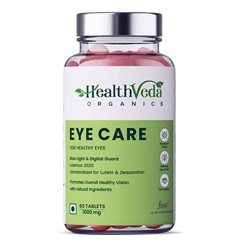 Health Veda Organics Plant Based Eye Care with Lutemax 2020 I 60 Veg Tablets I Protects from Blue Light & Improves Vision I For both for Men & Women 1