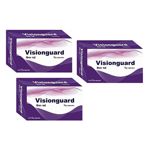 Shrey’s Visionguard Eye Vitamins with Bilberry, Lutein and Zeaxanthin (30 Capsules) – Pack of 3 1