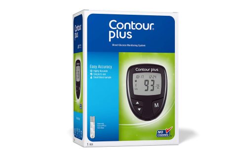 Contour Plus Blood Glucose Monitoring System Glucometer