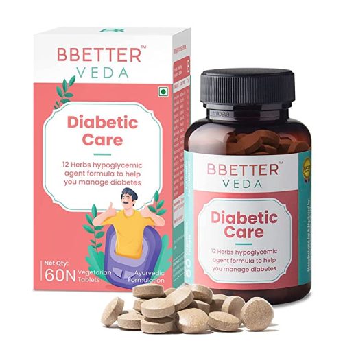 BBETTER VEDA Diabetic Care – 12 Herb Formula With Karela Amla Gurmur Saptaranga and More To Manage Diabetes and Blood Glucose Level 60 Veg Capsules – Made in India 1