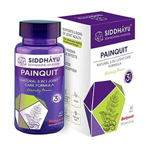 Siddhayu Painquit - 60 Tablets I Ayurvedic Pain Killer I Bones & Joint Support