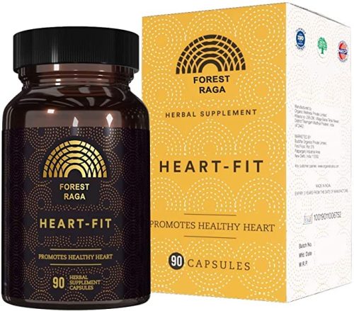 Forest Raga Heart-Fit for Healthy Heart | High-Potency, 100% Pure Heart Care Supplement | Strengthens Heart Muscles & clean arteries | Controls Blood Pressure & Cholesterol Level – 90 Veg Caps 1