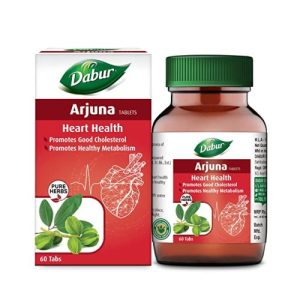 Dabur Arjuna Tablets | Promotes Heart Health | Manages Cholesterol Level - Pack of 60 tablets