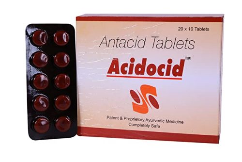 Yamuna Pharmacy Ayurveda Acidocid Herbal Antacid Tablet, Medicine for Acidity Gas Heart Burn Gastric Disorders (40 Tablets) 1