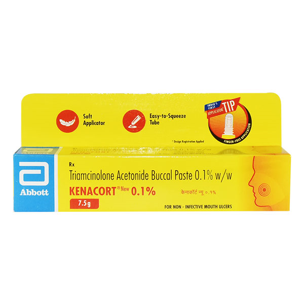 Kenacort New 0.1% Buccal Paste