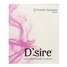Dsire lubricated female condom